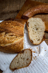 Homemade natural fermented bread