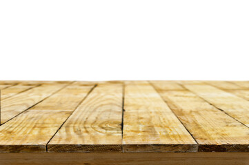 Wooden board isolated on white