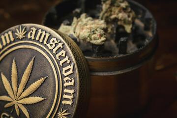 Close up of marijuana in great detail.