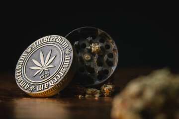 Close up of marijuana in great detail.