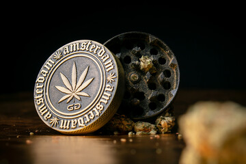 Close up of marijuana in great detail.