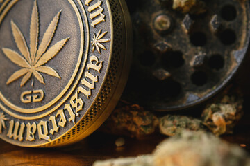 Close up of marijuana in great detail.