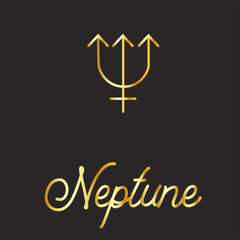 Zodiac and astrology symbols of the planets