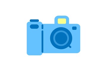 Camera icon. Vector linear sign, symbol, logo of photo camera for mobile concept and web design. Icon for the website of the store of household appliances, gadgets and electronics.