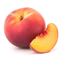 Naklejka na ściany i meble Ripe peach fruit