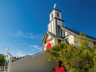 Exterior sunny view of the St Christopher's Episcopal Church