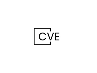 CVE letter initial logo design vector illustration