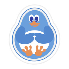 Penguin Sticker Kid Toy Childhood Play Game