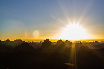 sunset in sahara