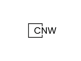CNW letter initial logo design vector illustration