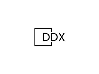 Obraz premium DDX letter initial logo design vector illustration