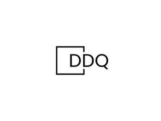 DDQ letter initial logo design vector illustration