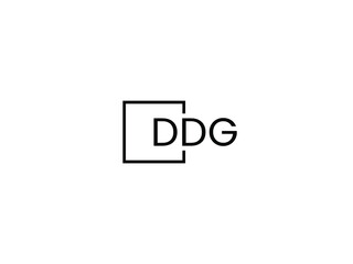 DDG letter initial logo design vector illustration