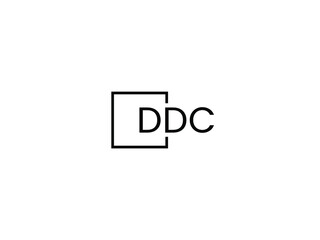 DDC letter initial logo design vector illustration