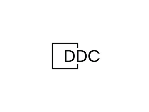 DDC letter initial logo design vector illustration