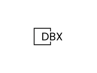 DBX letter initial logo design vector illustration