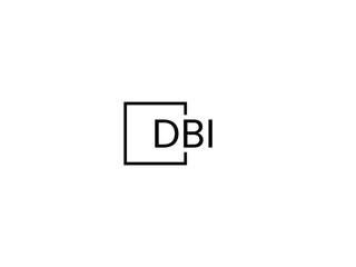 DBI letter initial logo design vector illustration