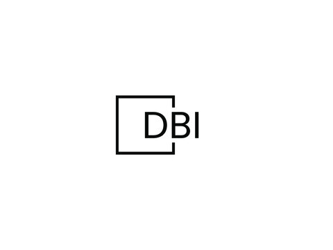 DBI letter initial logo design vector illustration