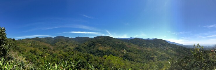 Naklejka premium landscape with clouds