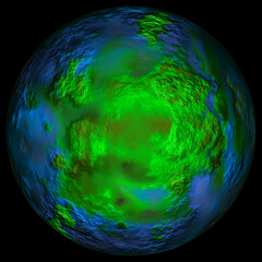 digitally created high resolution of planet  Uranus.