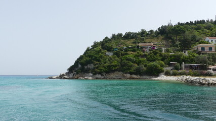 Naklejka premium View from the sea in Greece