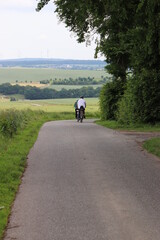 Obraz premium Radfahrer. Radweg.
