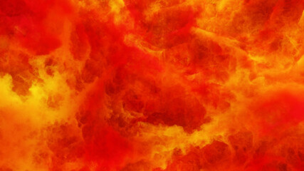 3d render abstract burn background with colorful fog.