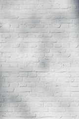 detail of white painted clean brick wall