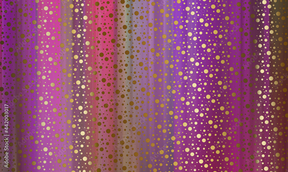 Poster abstract background with gradient and symmetrical golden dots