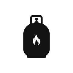 Gas bottle icon.Vector illustration isolated on white background.