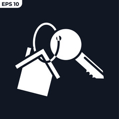 house key icon symbol template for graphic and web design collection logo vector illustration