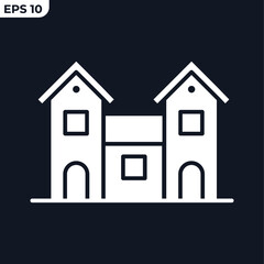 villa icon symbol template for graphic and web design collection logo vector illustration