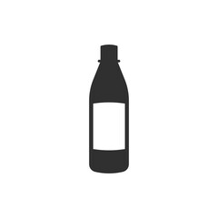 Syrup bottle icon.Vector illustration isolated on white background.