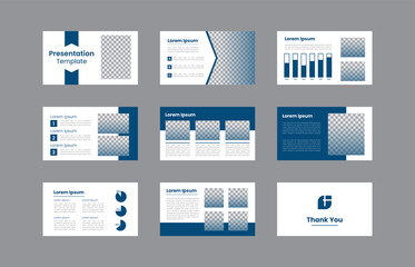 Business powerpoint presentation templates set