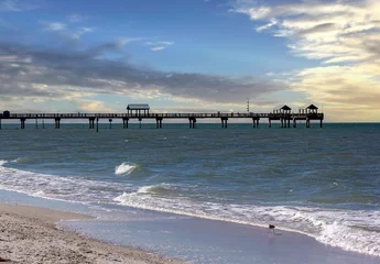 Store enrouleur occultant sans perçage Clearwater Beach, Floride Pier 60 on the Gulf of Mexico in Clearwater, Florida