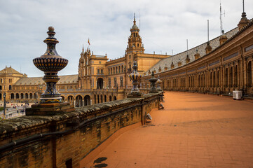 Obraz premium The Plaza de Espana in Seville, Spain