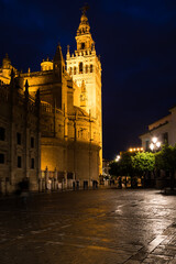 Fototapeta na wymiar The Cathedral of Saint Mary of the See in Seville