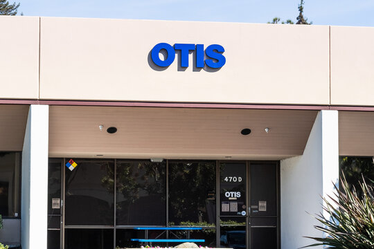 Sep 26, 2020 Santa Clara / CA / USA - Otis headquarters in Silicon Valley; Otis Worldwide Corporation is an American company that develops elevators, escalators, moving walkways, and related equipment