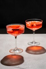 aperol on a background with splashes