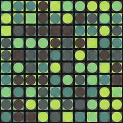 Abstract Geometric Pattern generative computational art illustration