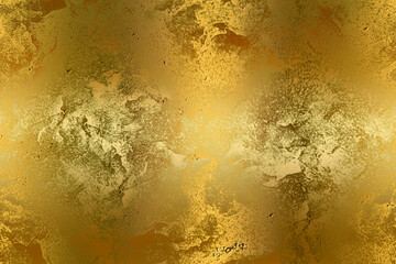 Golden Abstract  decorative paper texture  background  for  artwork  - Illustration