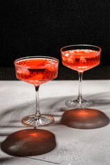 aperol on a background with splashes