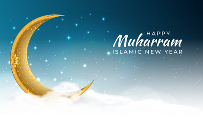 Fototapeta na wymiar Islamic new year designgrIslamic new year design greeting card , poster. Vector Illustrationeeting card , poster. Vector Illustration