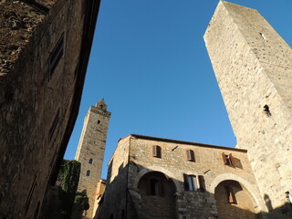 San Gimignano, Italia. Bonita villa medieval de la Toscana.