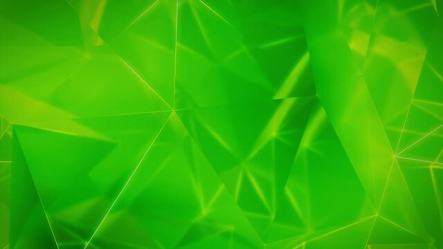 Global Data Web Communication Network in Cyberspace Green Tech Background. 3D Render. 