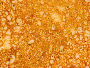 pancake texture close-up