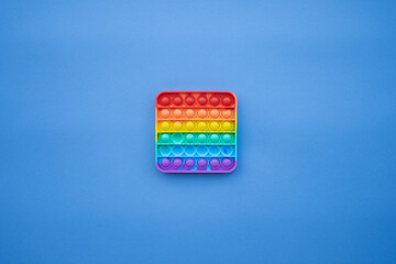 Pop it anti stress toy. Sensory relax game.
