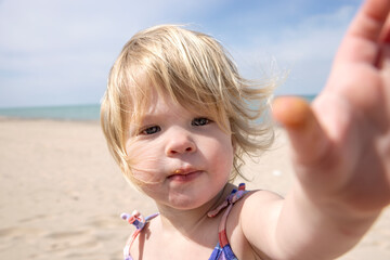 Toddler at Indiana Dunes National Park 