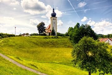 scenic church in upper franconia