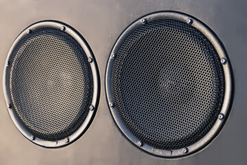 car speakers on the car door, premium-class acoustics for the car, tuning and upgrading of the car